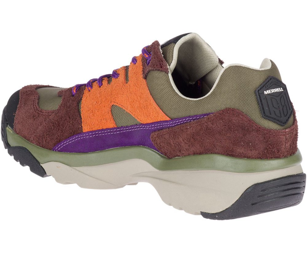 Merrell Sneakers Brown/Orange - Boulder Range - Mens 38ATYIHPS
